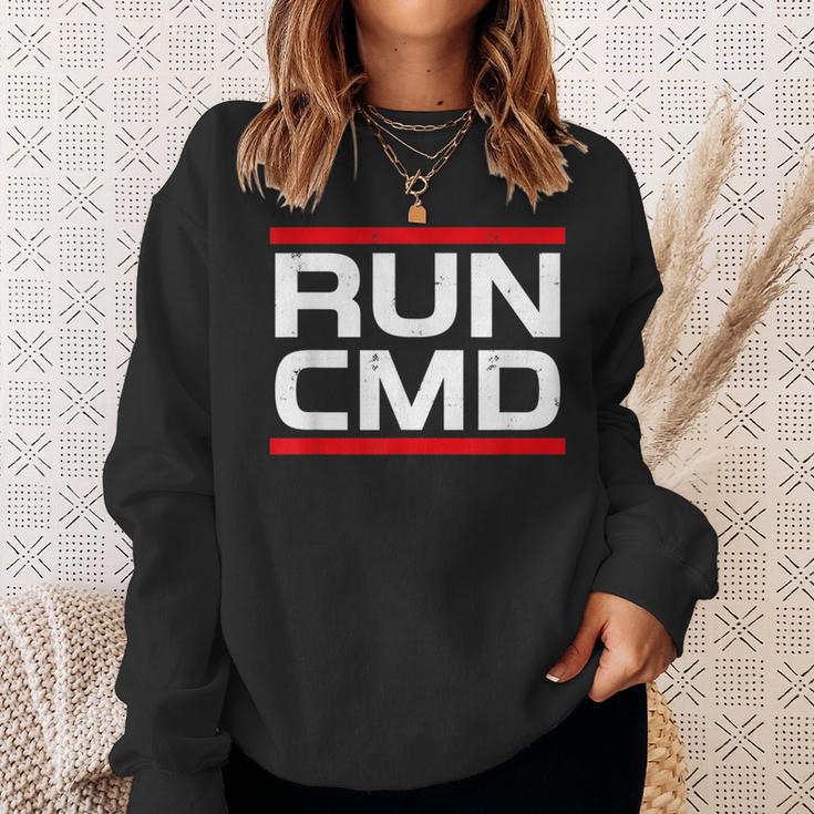 Run Cmd Programmer Sys Admin Sweatshirt Geschenke für Sie