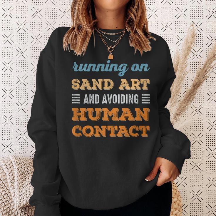 Running On Sand Art Sweatshirt Gifts for Her