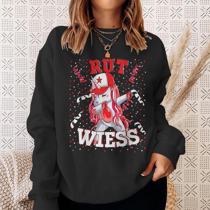 Rut Wiess Carnival Costume Cologne Red Confetti Unicorn Sweatshirt Geschenke für Sie