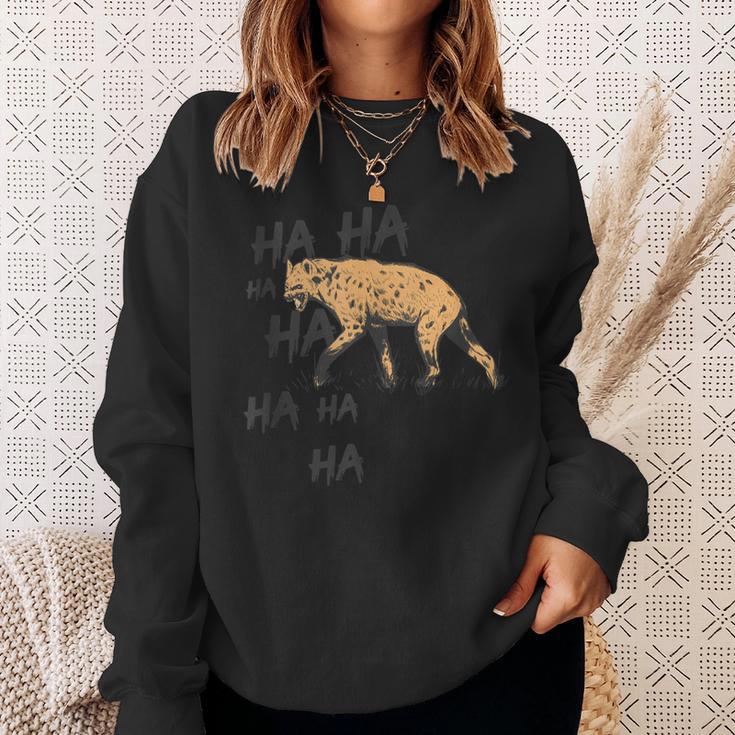 Safari Animal Common Laughing Hyena Sweatshirt Gifts for Her