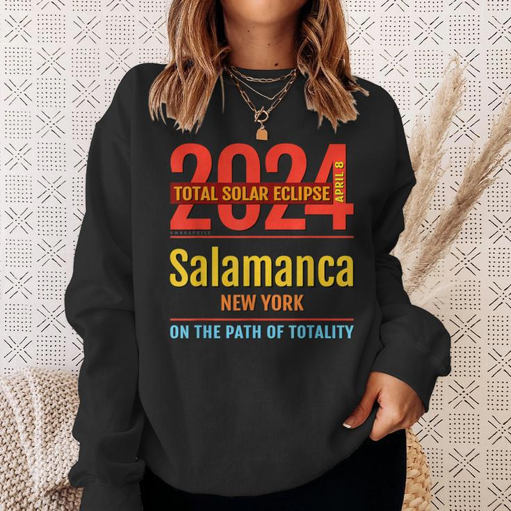 Salamanca New York Ny Total Solar Eclipse 2024 4 Sweatshirt Gifts for Her
