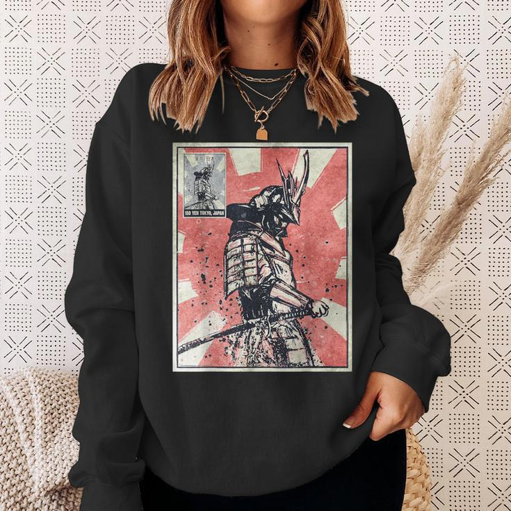 Samurai Warrior Bushido Vintage Retro Japanese Aesthetic Sweatshirt Gifts for Her