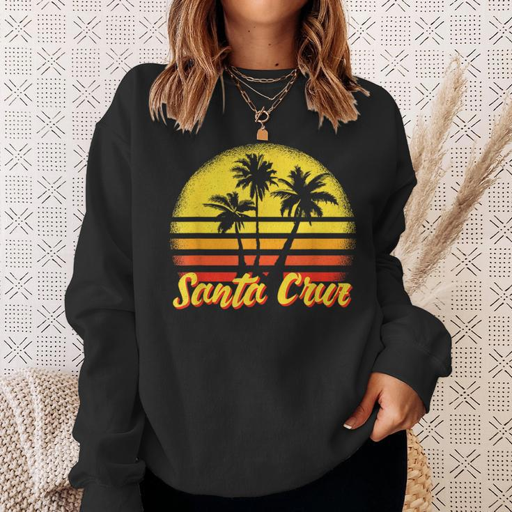 Santa Cruz Ca California 70S 80S Retro Vintage Sweatshirt Geschenke für Sie