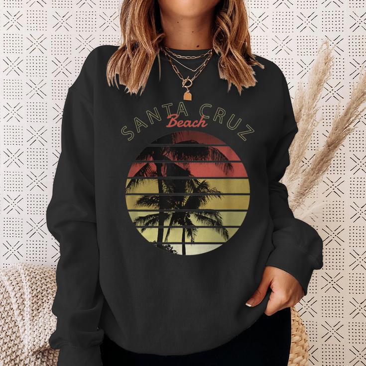 Santa Cruz Ca California Surfer 70S 80S Retro Sweatshirt Geschenke für Sie