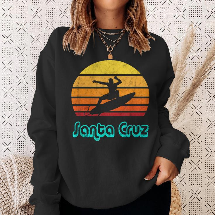 Santa Cruz Souvenir Retro Surf Vintage California Sweatshirt Gifts for Her