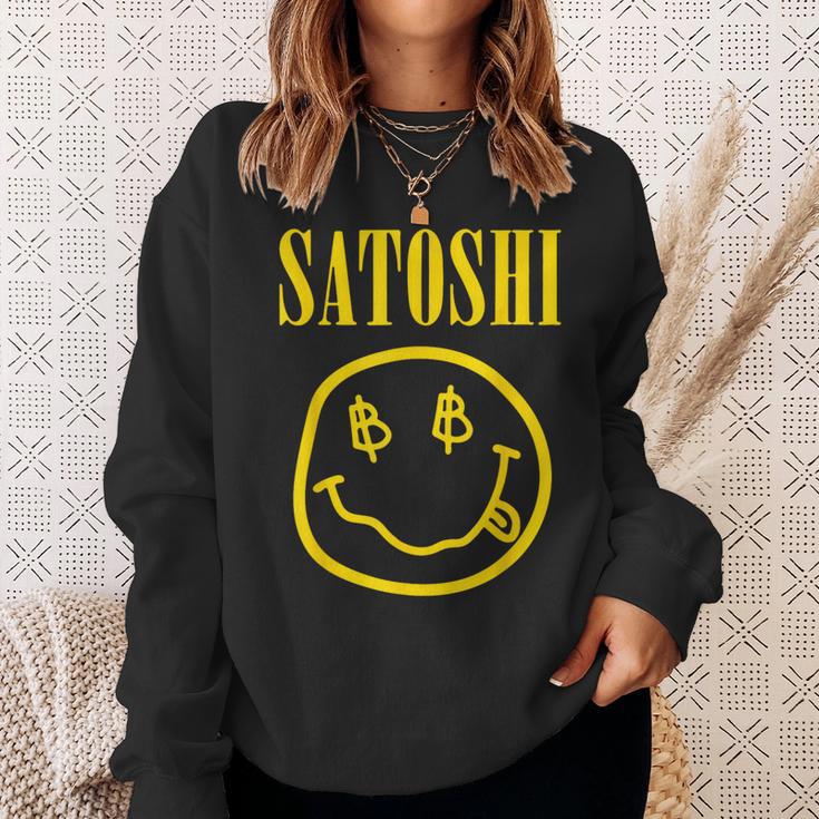 Satoshi Nakamoto Gelbes Lächeln Sweatshirt Geschenke für Sie