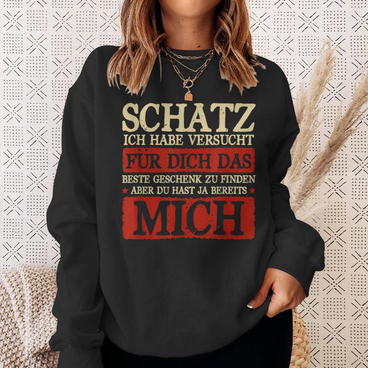 Schatz Ich Habeersucht Das Beste Geschenk Boyfriend Sweatshirt Geschenke für Sie