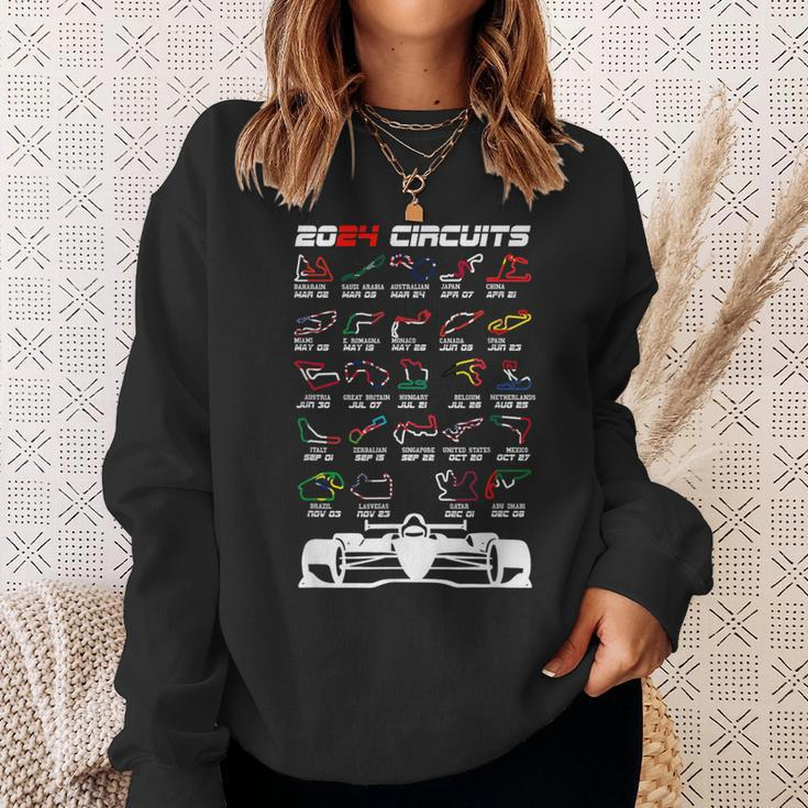 Schedule 2024 Formula Racing Track Formula Car Formula Fan Sweatshirt Gifts for Her