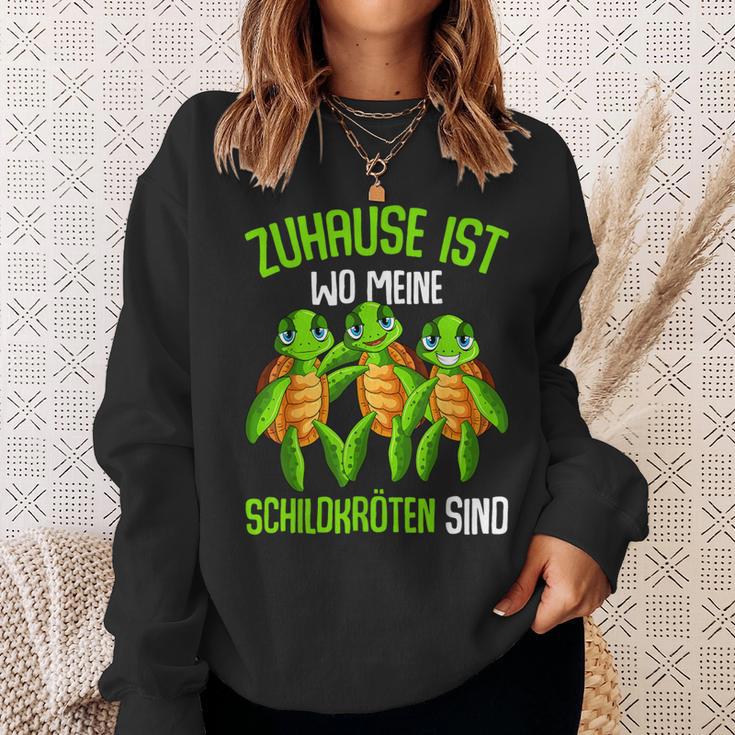 Schildkröte Zuhause Ist Wo Meine Schildkröten Sind Sind Sind Sweatshirt Geschenke für Sie