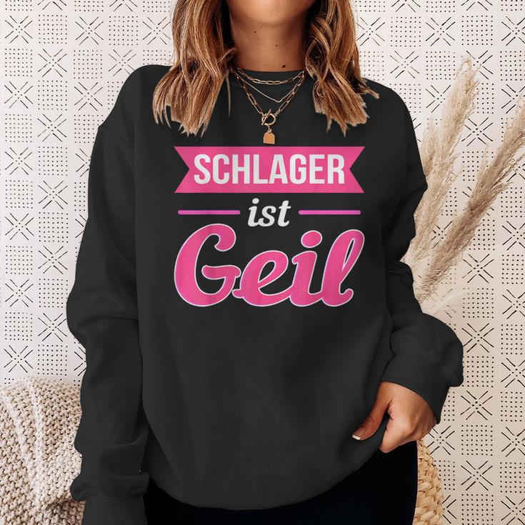 Schlager Ist Geil Schlagerparty Music S Sweatshirt Geschenke für Sie