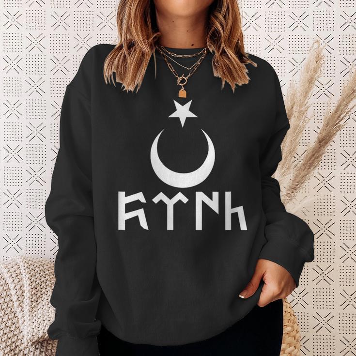 Schlichtes Göktürk Alttürkische Schrift Sweatshirt Geschenke für Sie