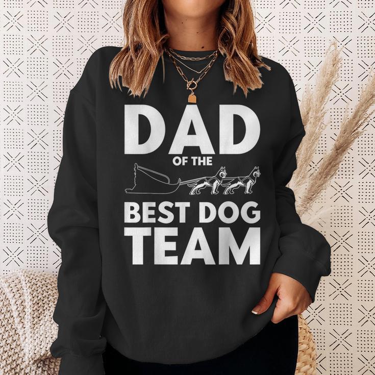 Schlittenhunderennen Papa Bestes Hundeteam Hundeschlitten Sweatshirt Geschenke für Sie