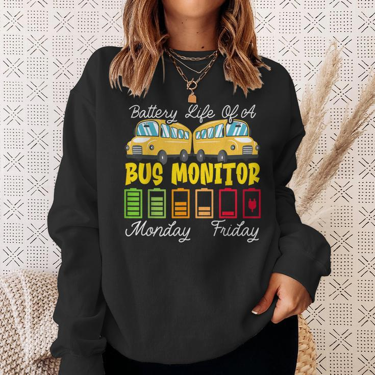 School Bus Monitor Bus Aide Attendant Bus Monitor Sweatshirt Gifts for Her