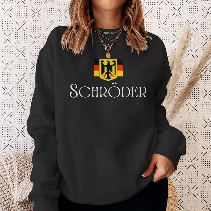 Schröder Surname German Family Name Heraldic Eagle Flag Sweatshirt Gifts for Her
