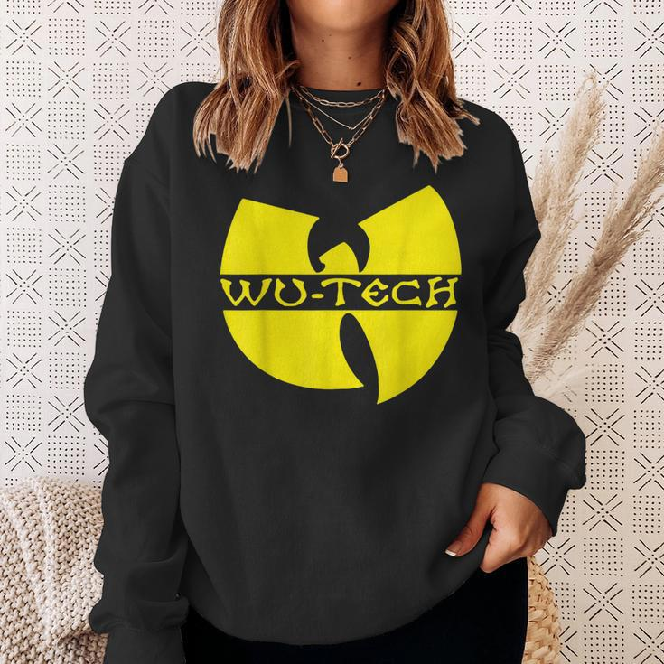 Schwarzes Wu-Tang Logo Sweatshirt, Hip-Hop Fanbekleidung Geschenke für Sie