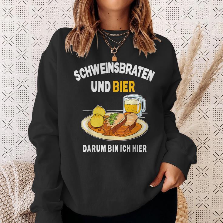 Schweinefraten Bayrisch Brotzeit In Der Wirtschaft Sweatshirt Geschenke für Sie