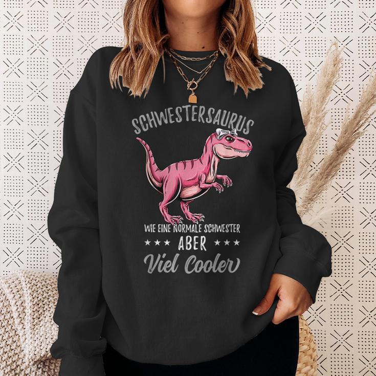 Schwestersaurus Lustiges Schwester Dinosaurier Sweatshirt Geschenke für Sie