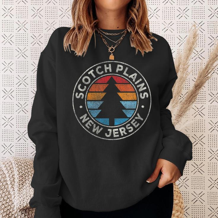 Scotch Plains New Jersey Nj Vintage Graphic Retro 70S Sweatshirt Gifts for Her