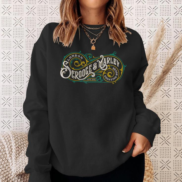 Scrooge And Marley Counting House Christmas Carol Vintage Sweatshirt Gifts for Her