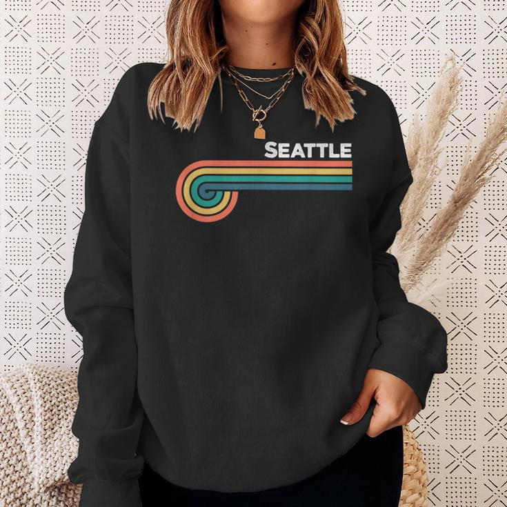 Seattle Retro Style Hometown Pride Sweatshirt Gifts for Her