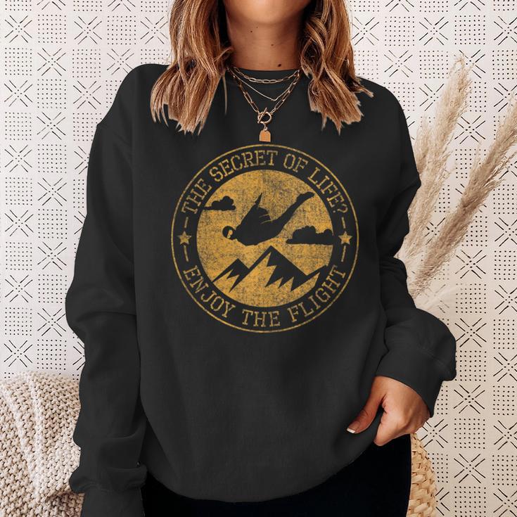 The Secret Of Life Enjoy The Flight Wingsuit Flying Sweatshirt Gifts for Her