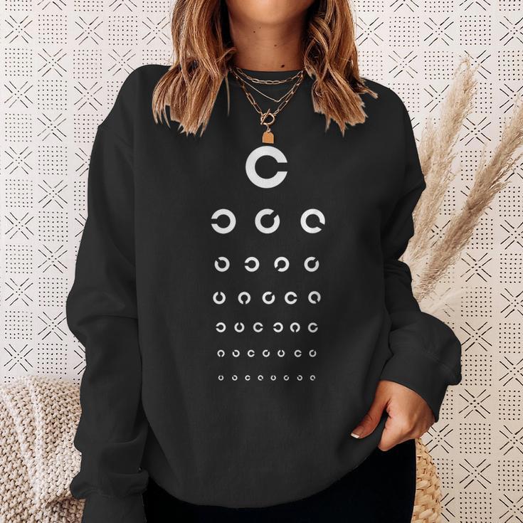 Sehtest Augenoptiker Sweatshirt Geschenke für Sie