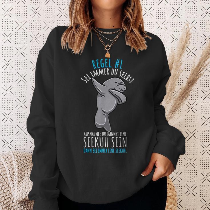 Sei Immer Du Selbst Seekuh Sweatshirt Geschenke für Sie