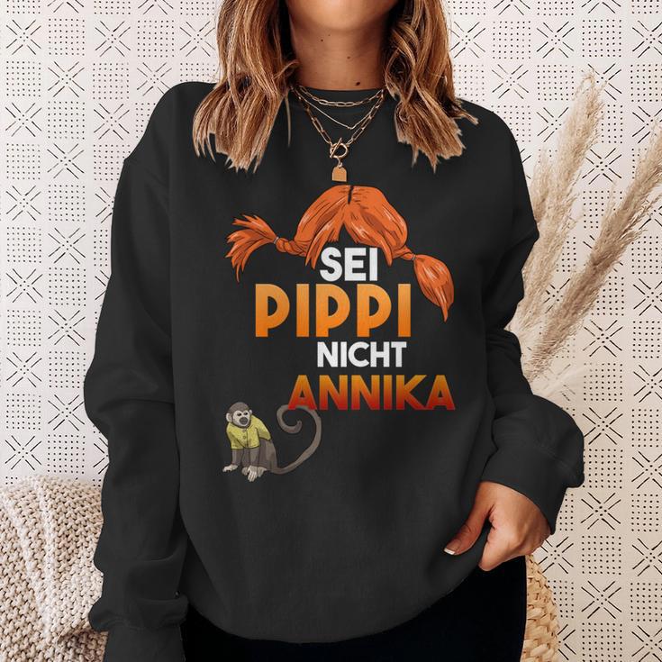 Sei Pippi Nicht Annika Langärmeliges Sweatshirt, Emanzipations Powerfrauen Tee Geschenke für Sie