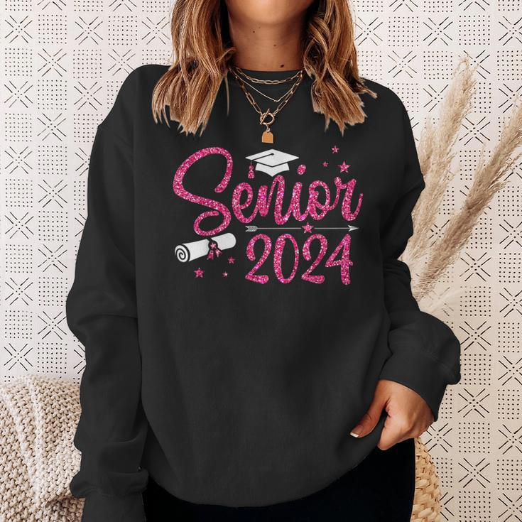 Senior 2024 Girls Class Of 2024 Graduate College High School Sweatshirt Gifts for Her