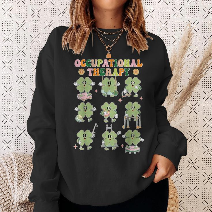 Shamrock Occupational Therapy St Patrick's Day Ot Ota Cota Sweatshirt Gifts for Her