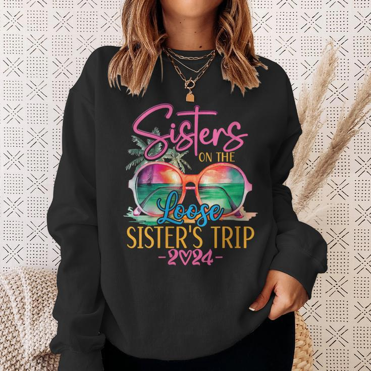 Sisters On The Loose Sisters Trip 2024 Summer Vacation Sweatshirt Gifts for Her
