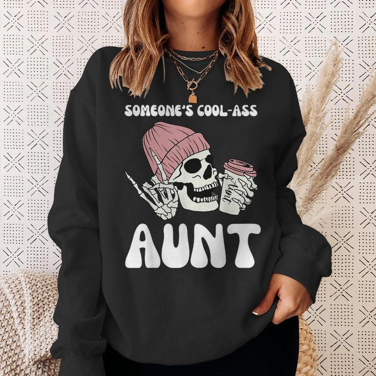 Skull Someone's Cool Ass Aunts Sweatshirt Gifts for Her
