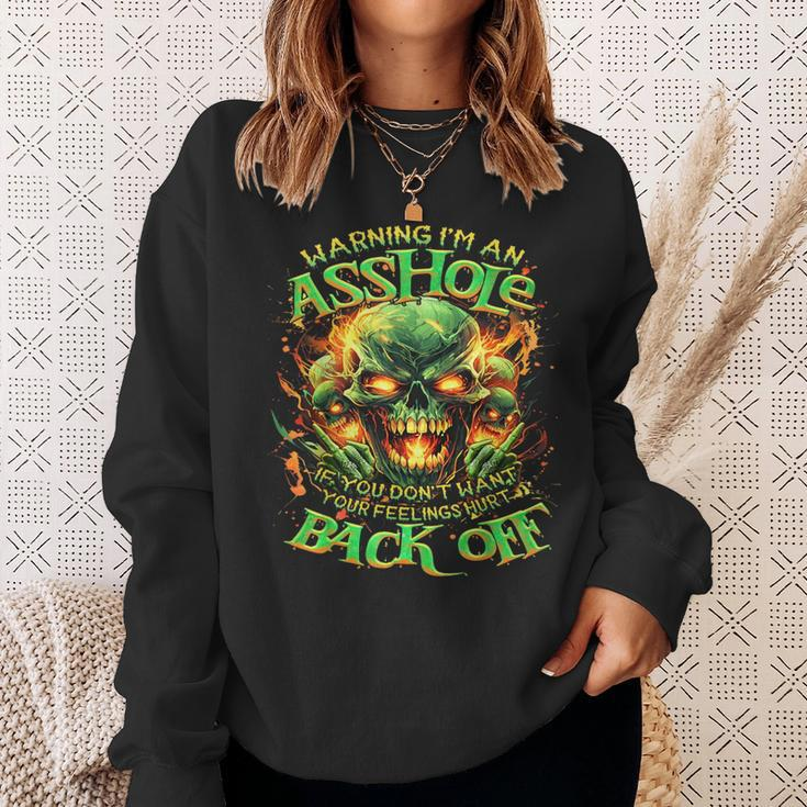 Skull Warning I'm An-If You Don't Want Your Feelings Hurt Sweatshirt Gifts for Her