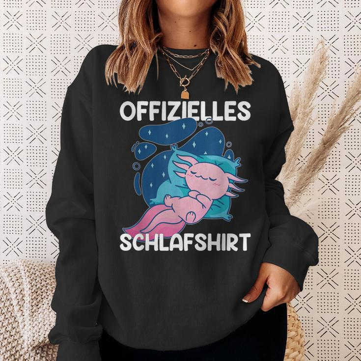 Sleep Axolotl Pyjamas Axolotls Sweatshirt Geschenke für Sie