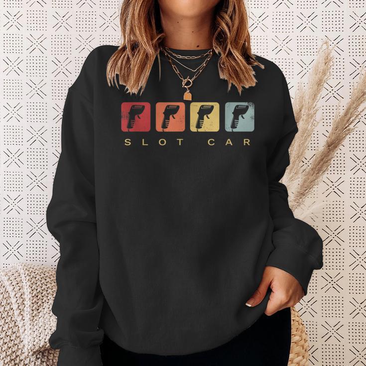 Slot Car Racing Controller Vintage Sweatshirt Gifts for Her