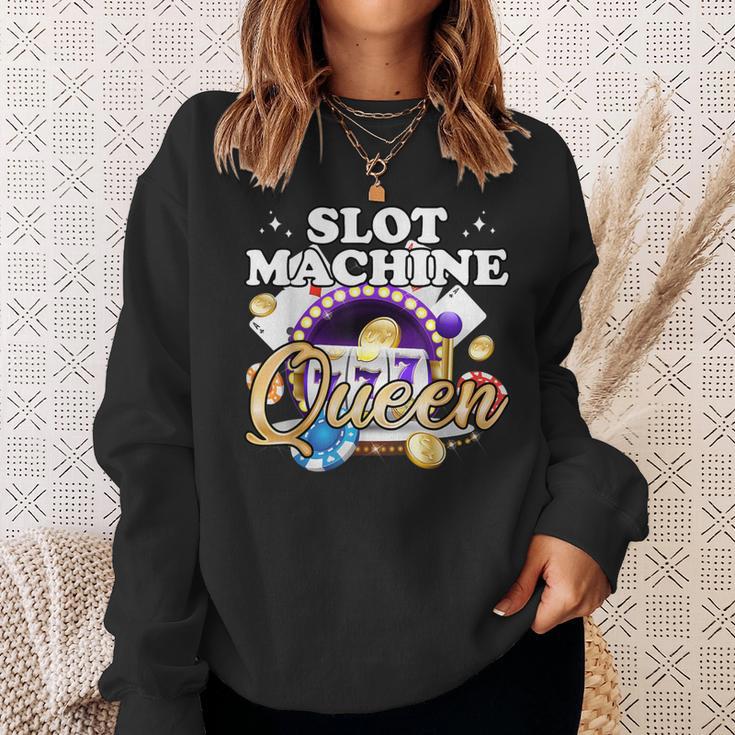 Slotmaschine Queen Casino Las Vegas Gambling Sweatshirt Geschenke für Sie