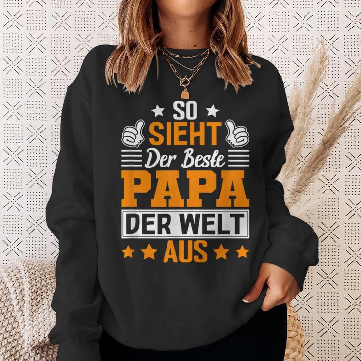 So Sieht Der Beste Papa Der Welt Ausatertag Geschenkidee Sweatshirt Geschenke für Sie