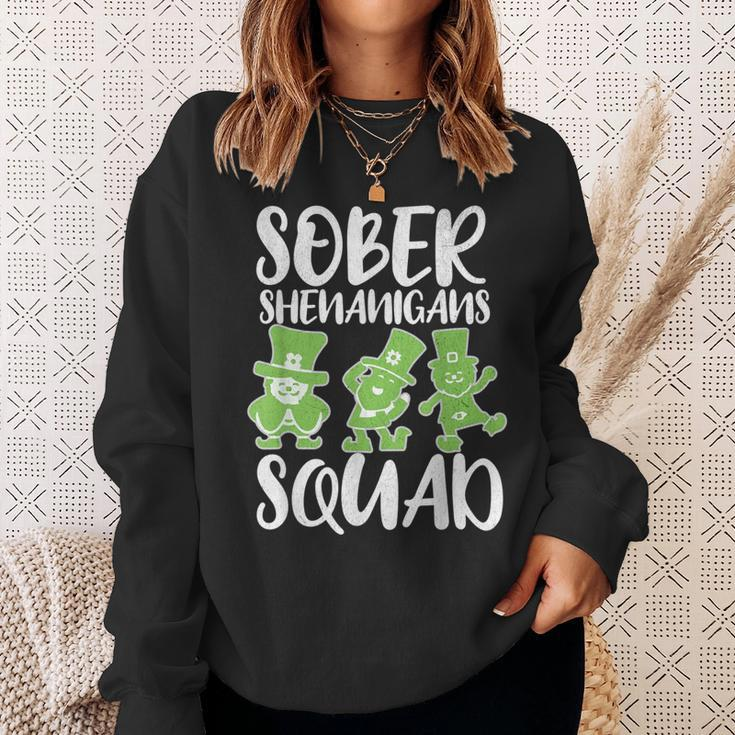 Sober Shenanigans St Patrick's Day Leprechauns St Paddys Sweatshirt Gifts for Her