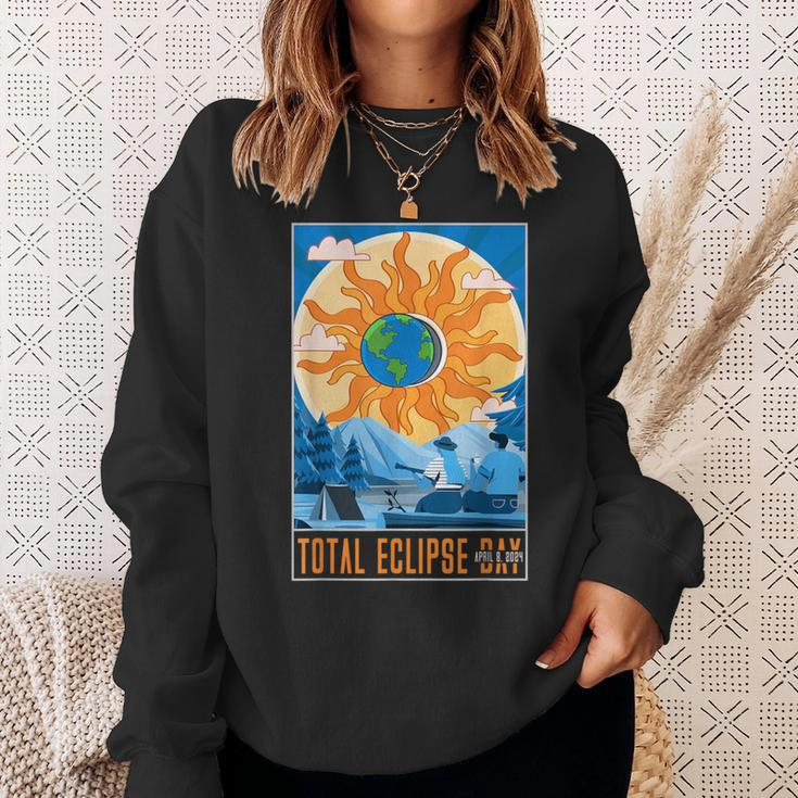 Solar Eclipse 2024 April 8 Total Solar Eclipse 40824 Sweatshirt Gifts for Her