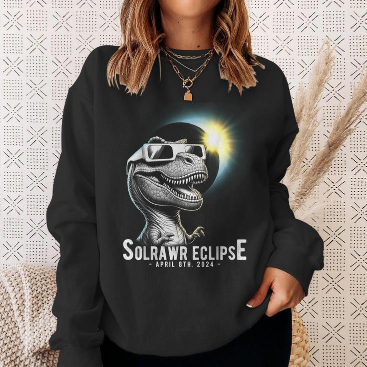 Solar Eclipse 2024 Total Eclipse April 8Th 2024Rex Sweatshirt Gifts for Her