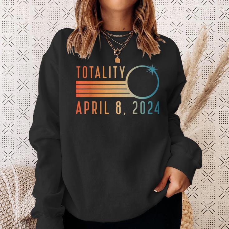 Solar Eclipse April 8 2024 Totality Solar Eclipse Sweatshirt Gifts for Her