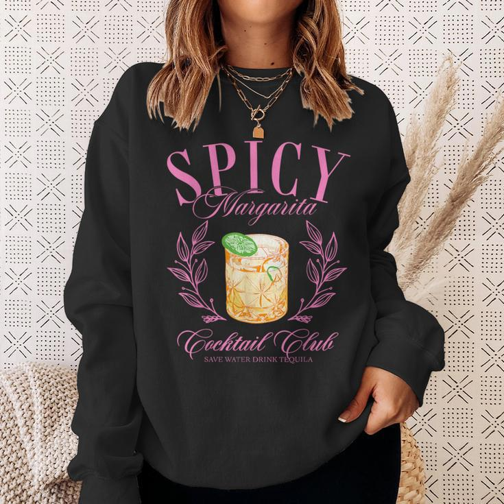 Spicy Margarita Cocktail Club Social Club Spicy Marg Womens Sweatshirt Gifts for Her