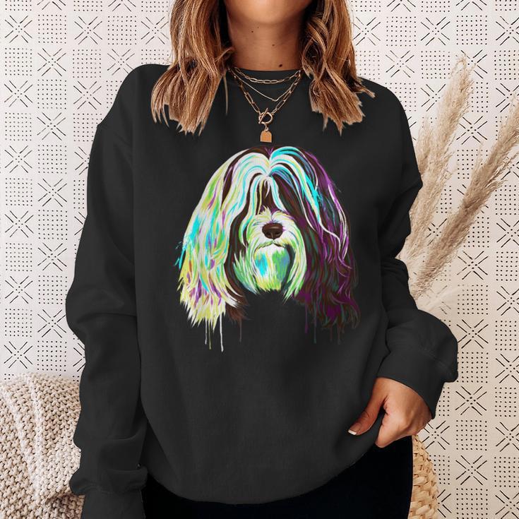 Splash Tibet Terrier Hund Sweatshirt Geschenke für Sie