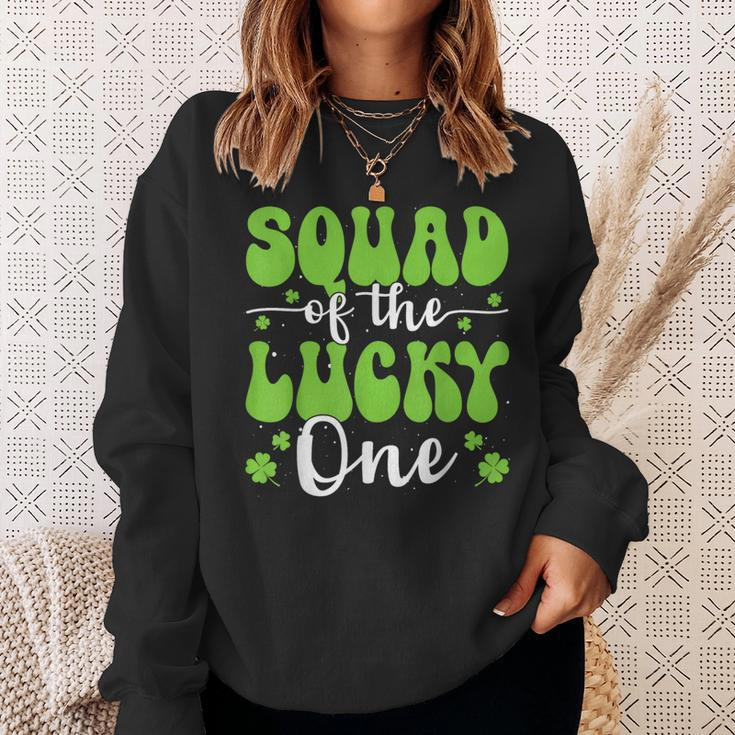 Squad Of The Lucky One First Birthday St Patrick's Day Sweatshirt Gifts for Her