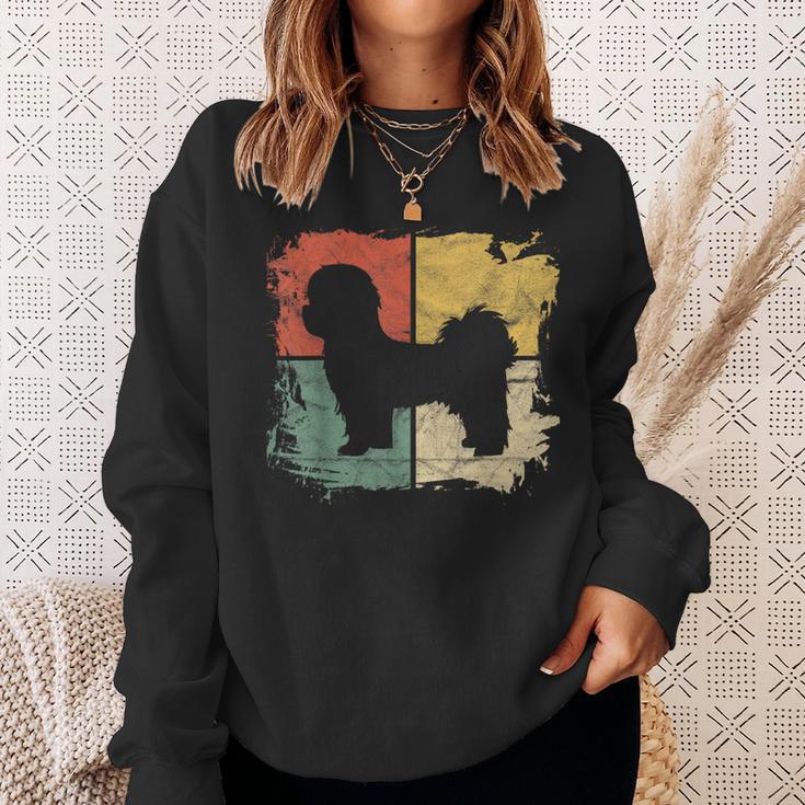 Square Retro Shih Tzu Owner Dog Parents Apparel Dad Mom Sweatshirt Gifts for Her