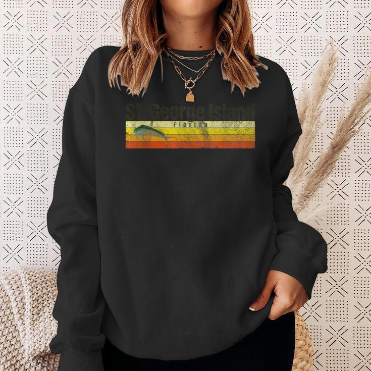 St George Island Fl Vintage Style Mahi-Mahi Sweatshirt Gifts for Her