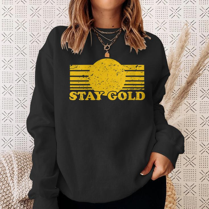 Stay Gold Ponyboy Outsiders Book Movie Novel Retro Sweatshirt Gifts for Her