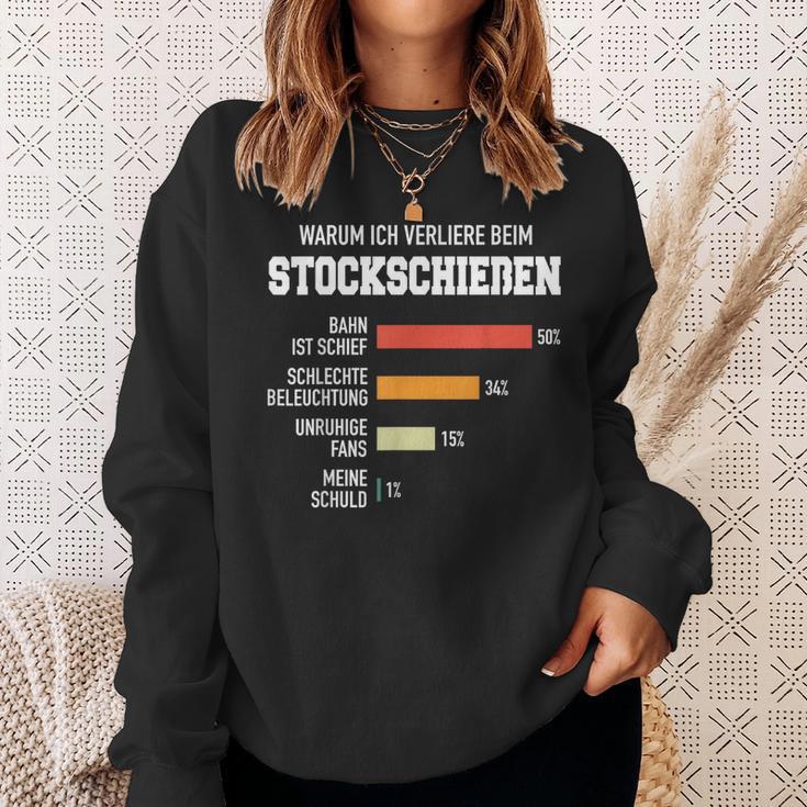 Stockschießen Eisstock Stockschütze Eisstockschießen Sweatshirt Geschenke für Sie