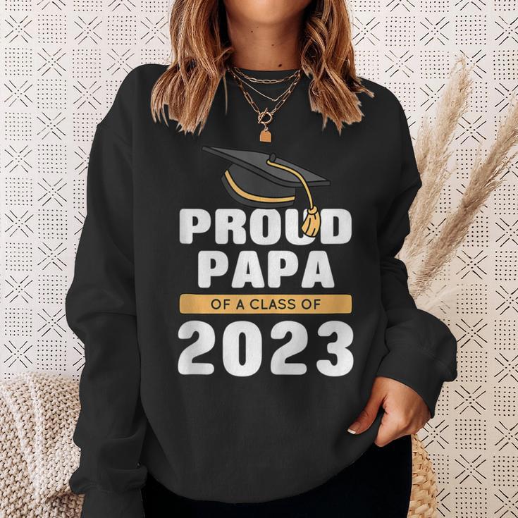 Stolzer Papa Eines Absolventen Der Klasse 2023 Senior 23 Gra Sweatshirt Geschenke für Sie