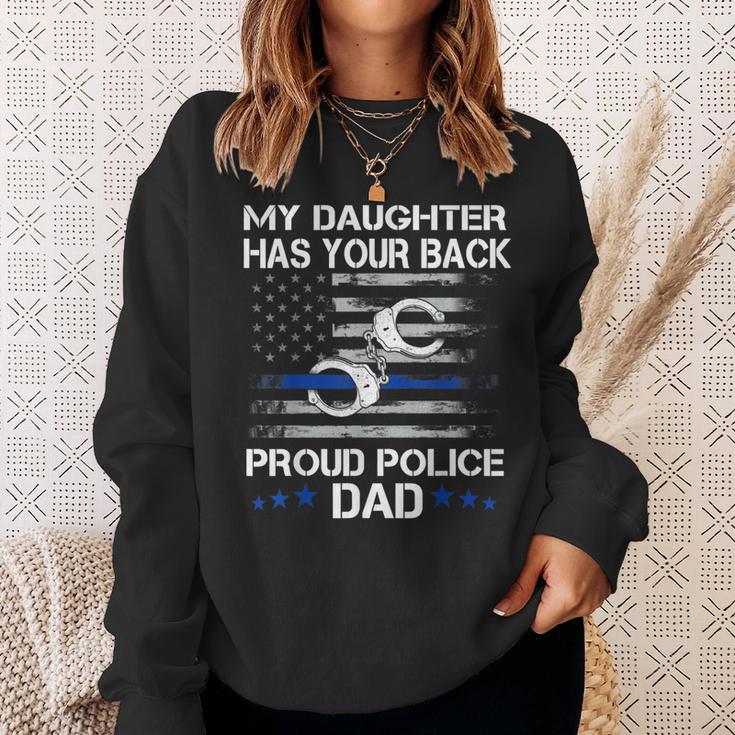 Stolzer Papa Eines Police Officer – Thin Blue Line Geschenk Sweatshirt Geschenke für Sie